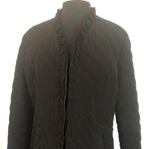 Esprit Quilt Jacket with ruffled edge